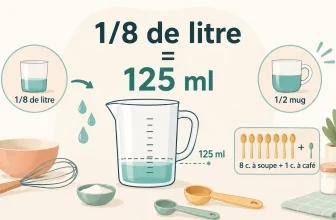 1/8 de Litre en ML : Conversion millilitres et équivalence