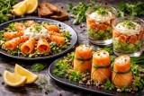 Présentation Dressage Assiette Saumon Fumé : Idées Plat Chic